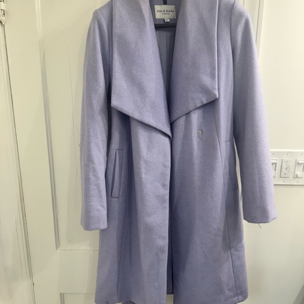 Cole Haan Women's Light Purple Trench Coat